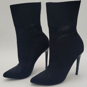 Elegant Black Women's Ankle Sock Boots